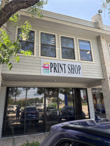 ATX Print Services storefront located at 13201 Pond Springs Rd, Austin, Texas