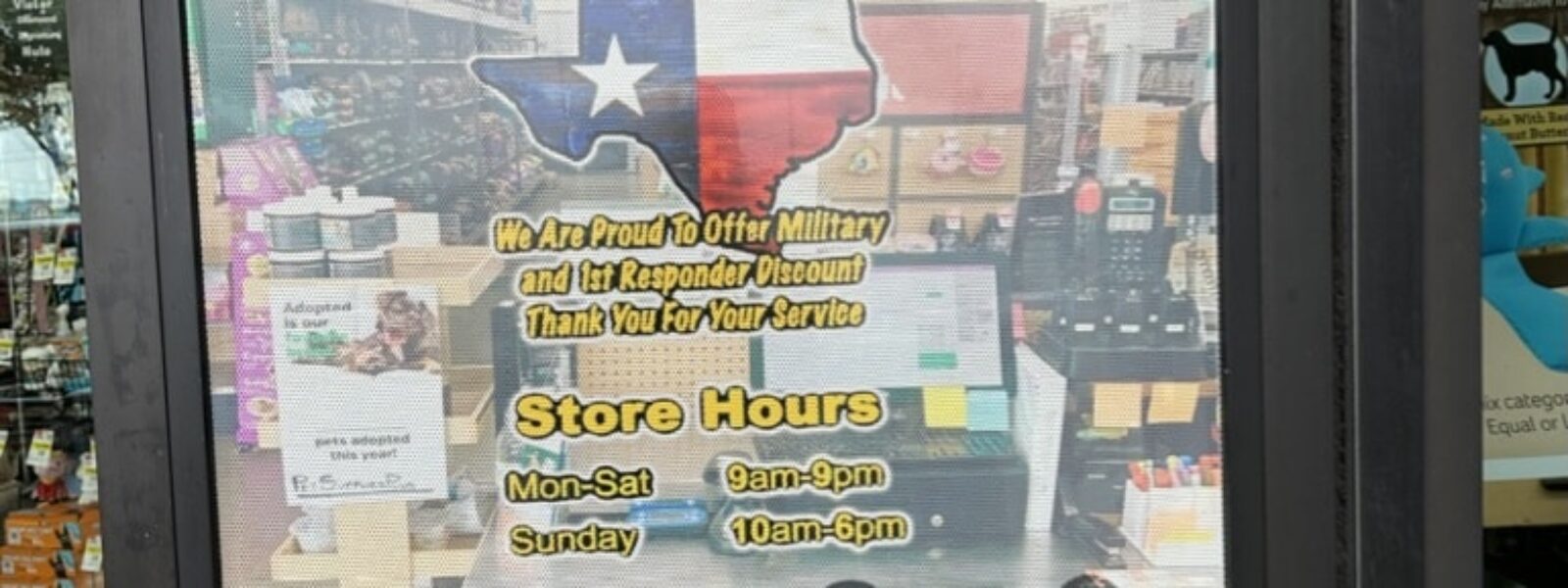 Customized one-way perforated window film and "Texas Owned" business branding with professional installation by our local print shop near me in Austin.