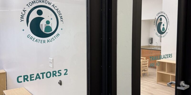 Custom die-cut vinyl window graphics and precision-cut logo decals installed by our local print shop near me in Austin.