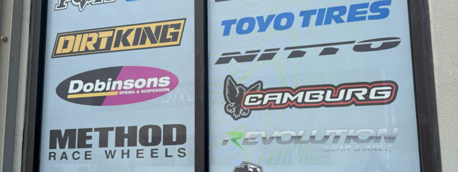 Custom perforated window film and commercial brand graphics installed by our local print shop near me in Austin.